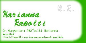 marianna rapolti business card